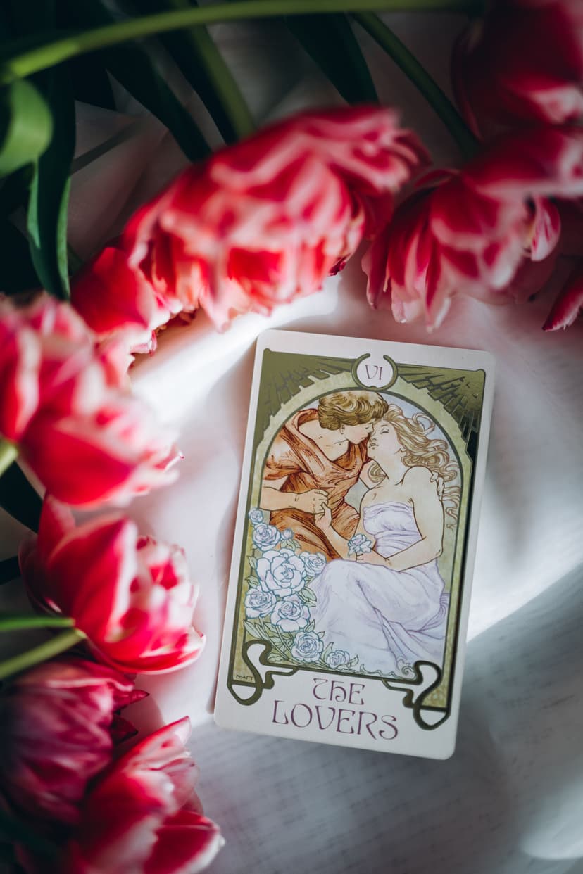 Carte des amoureux du tarot